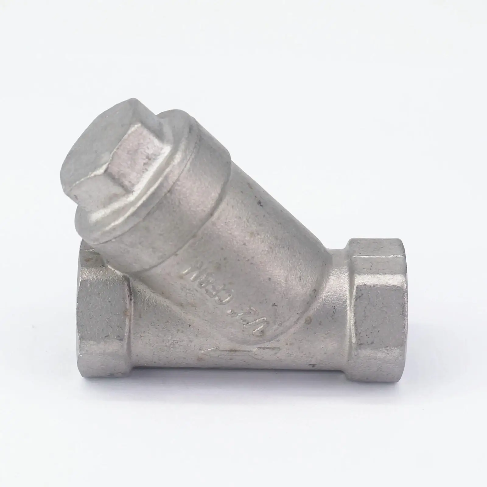 DN15 1/2" BSP Female Thread 304 Stainless Steel Inline Y Filter Strainer 229 PSI