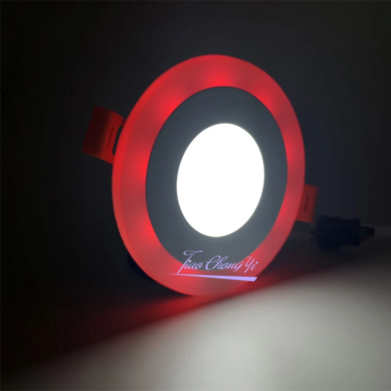 Plafonnier LED rond et Ultra-fin à Double couleur, décoration d'intérieur, 6/9/18/24W, 85/265V, luminaire décoratif de plafond, idéal pour un salon