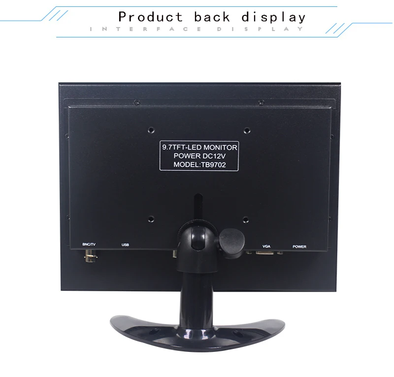 Imagem -03 - Monitor de Metal hd de 9.7 10.1 Polegadas Equipamentos Industriais Display Computador Tela Prolongada Ips