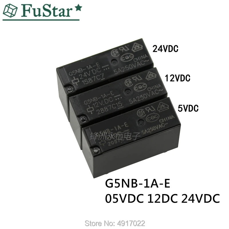 

5PCS New original G5NB-1A 05VDC 12VDC 24VDC 24V 4-pin 3A mini G5NB Relay G5NB-1A-E 05V 12V 24V AC alternating current AC DIP4