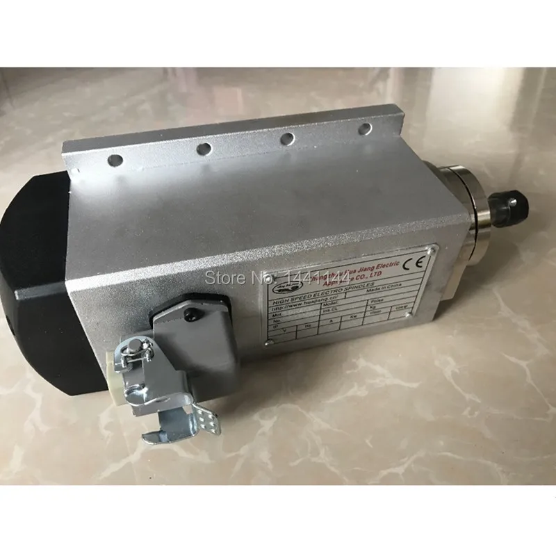 3KW แกนระบายความร้อนด้วยอากาศมอเตอร์ 220V 380V CNC แกนมอเตอร์ ER20 สี่แบริ่งสําหรับแกะสลักเครื่องมือ