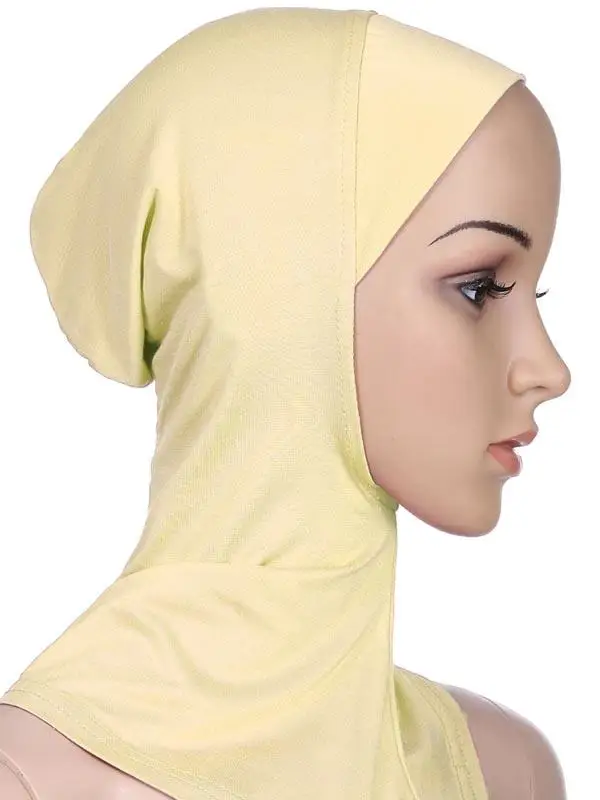 Soft Muslim Full Cover Inner Women Hijab Bone Bonnet Cap Islamic Underscarf Neck Head Bonnet Hat Islamic Head Wear Neck Cover