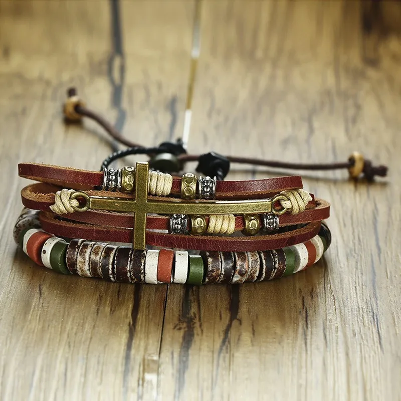 Vnox Holiday Natural Stone Beaded Bracelets for Men Women Adjustable Length Multi Color Beads Casual Male Jewelry Rope Pulseira