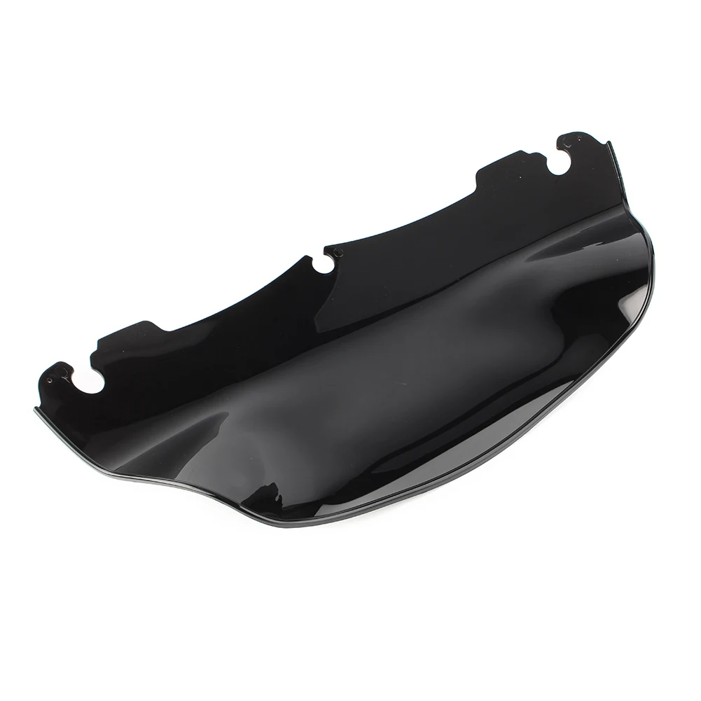 Electra Glide Street Touring Motorbike Windshield Windscreen For Harley 2014 2015 2016  9\'\' 9 Inches Wave ABS Plastic