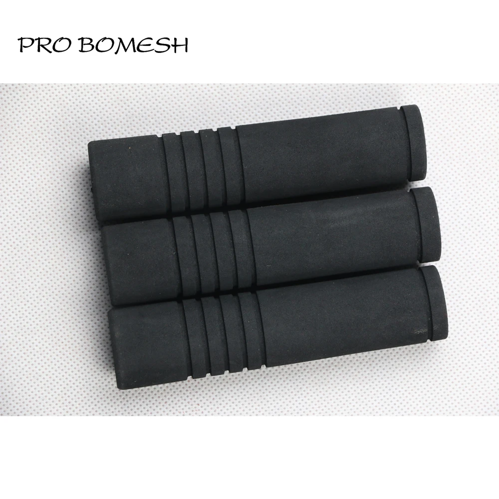 Pro Bomesh 4Pcs/Pack 12.5cm 16g Inner Diam 14.5mm EVA Rear Grip Split Grip Black DIY Fishing Rod Building Component Repair
