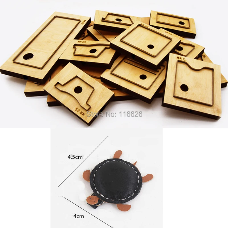 DIY leather craft turtle shape  key ring hanging decoration die cutting knife mould hand machine punch tool template