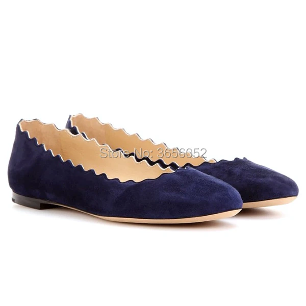 Qianruiti Sapato Feminino Round Toe Scalloped Slip On Women Loafers Casual Shoes Female Black White Red Purple Pink Ballet Flats