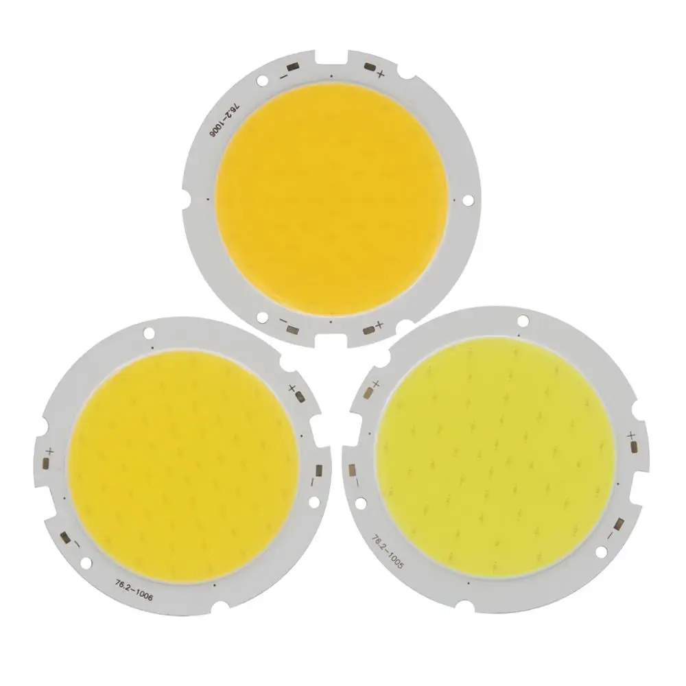 allcob 76mm Round LED COB Light Source 20W 30-33V DC High Lumen High Power Module chip on board for downlight
