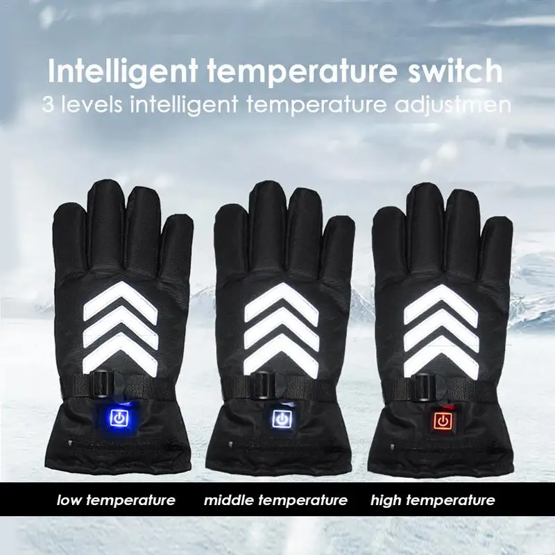 UNS/EU Stecker Winter Beheizte Handschuhe USB Akku Powered Für Motorrad Jagd Hand Wärmer Ski Radfahren Elektrische Handschuhe