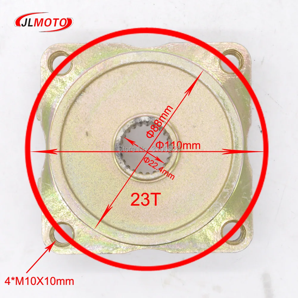 710mm M8*4 Wheel Hub Rear Axle Assy With 428# 37T Sprocket 160mm Disc Brake Fit For 50 110CC ELECTRIC ATV Quad Buggy Bike Parts