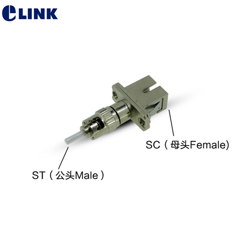 SC-ST fiber optic coupler FM hybrid female to male VFL use fiber optic SM MM APC connector ftth adapter free shipping ELINK 5pcs