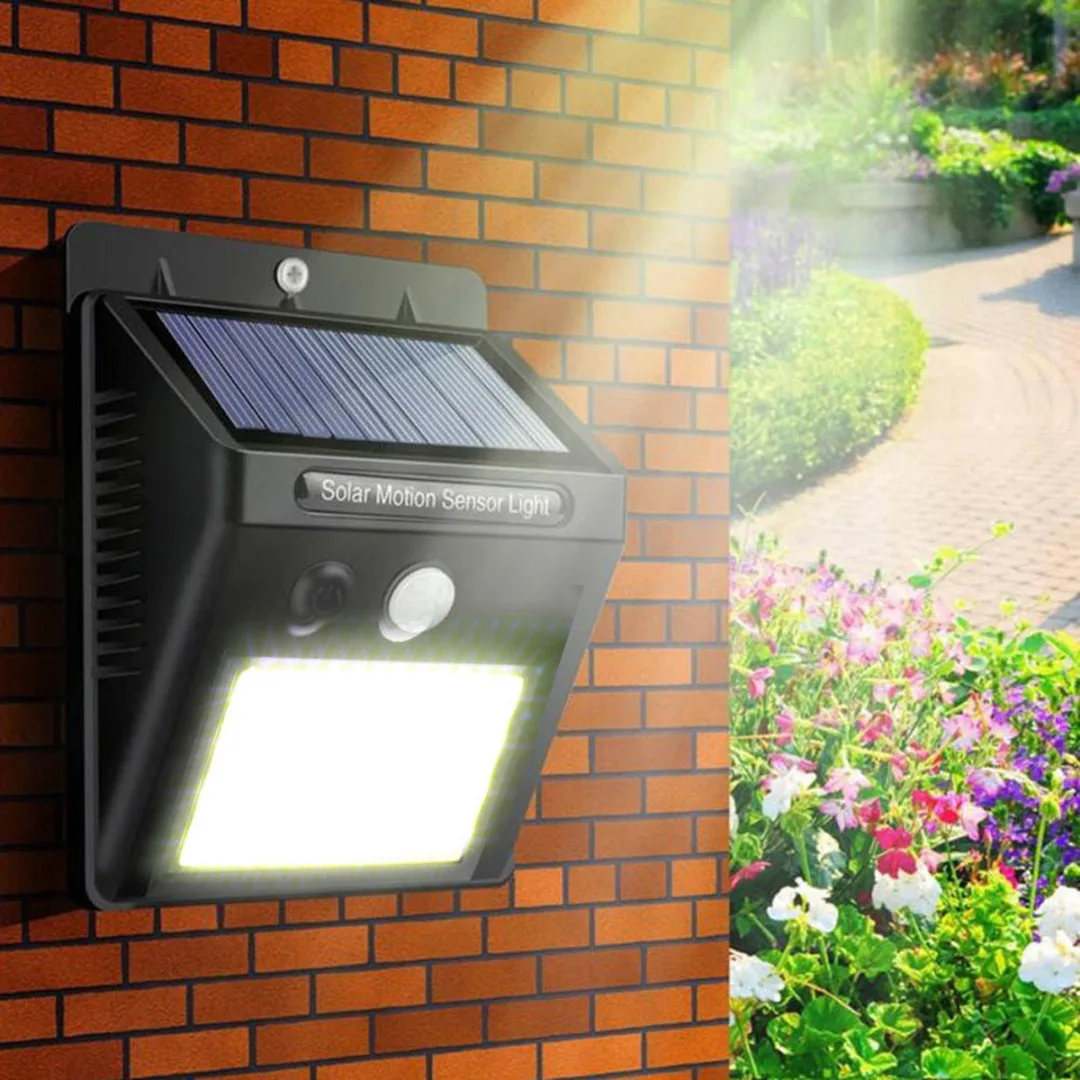 Newest 48 LED Waterproof  Solar Power PIR Motion Sensor Wall Light Outdoor Garden Lamp