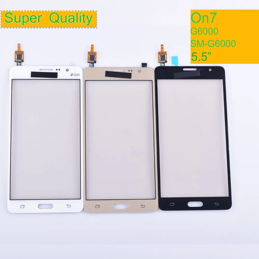 

10Pcs/Lot For Samsung Galaxy On7 G6000 Touch Screen Panel Sensor Digitizer Glass Touchscreen LCD Front Outer Glass