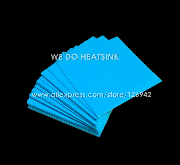 2pcs 80x80mm 3M 8810 Thermally Compound Double Sided Acrylic Adhesive Blue Heatsink Cooler Pad Thermal LED Tape