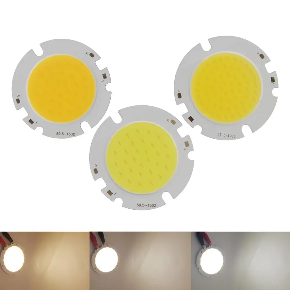 Imagem -03 - Allcob Mix 15 w 45 v 12 v 300ma Led Cob Lâmpada Painel de Luz Redonda Cob 3000 k 6000 k para Faça Você Mesmo Lâmpada Cob Led Barra Tira Chip Fonte