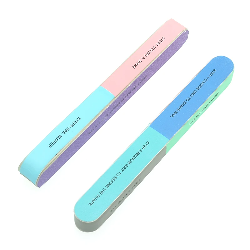 

Meisha 5Pcs Professional Six-sided Nail File SanderPaper Buffers Block Manicure Tools Sanding UV Gel Polisher Nail Files HE0032