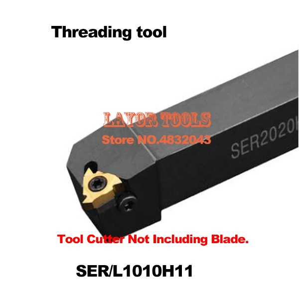 SER1010H11 10*10mm CNC Bên Ngoài Luồng Giữ Công Cụ, Biến công cụ của Threaded cho 11ER Chèn, loại SER