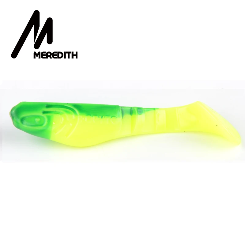 MEREDITH 8.5cm/6.8g  8pcs/Lot 3D Predator SwimBaits with Paddle Tail for Bass Fishing Big Game Free Shipping