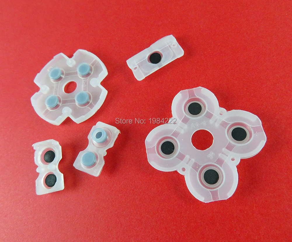 2 компл./лот для контроллера Playstation 4 PS4, проводящие силиконовые резиновые накладки, кнопки, ремонт, запасная часть
