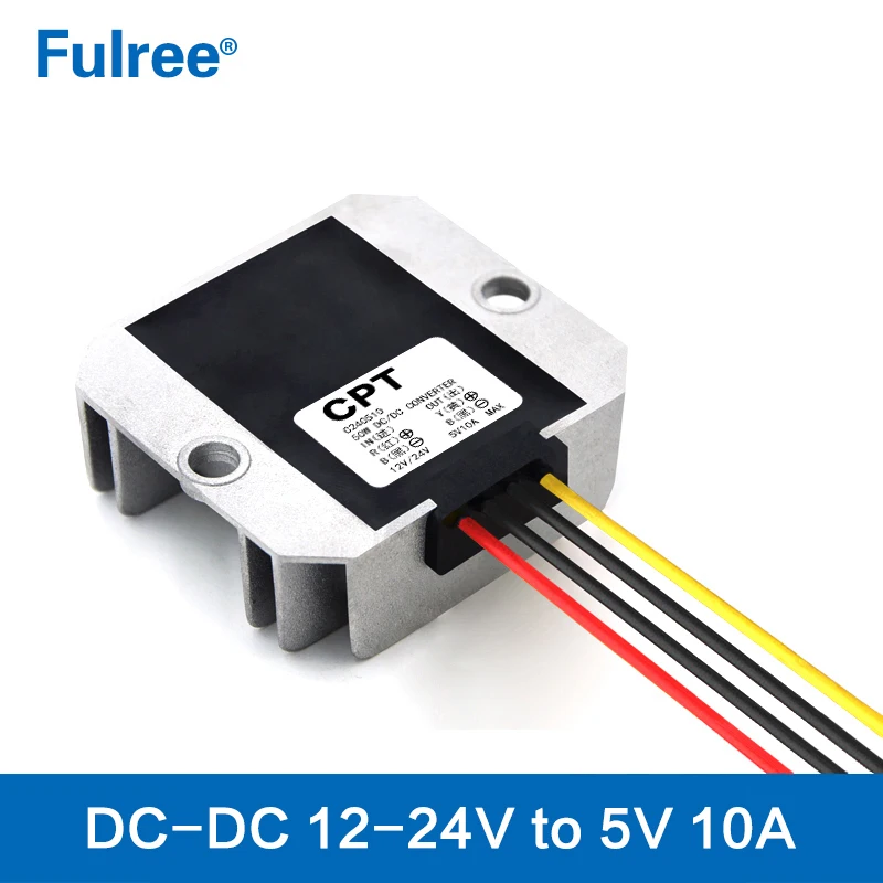 12V 24V to 5V 5A 25W 10A 50W DC-DC Step Down Buck Converter 12Vdc 24Vdc to 5Vdc 5AMP 10AMP Taxi Car Led Display Power Supply