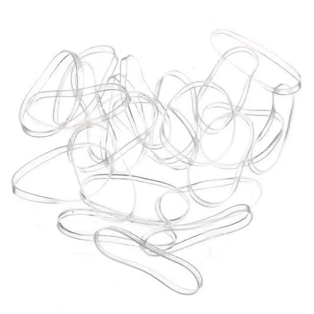 200 Pcs/Pack Clear Rubber Bands Hair Accessories Mini Braid Plaits Ponytail Holder Ties Popular Elastic Hair Bands