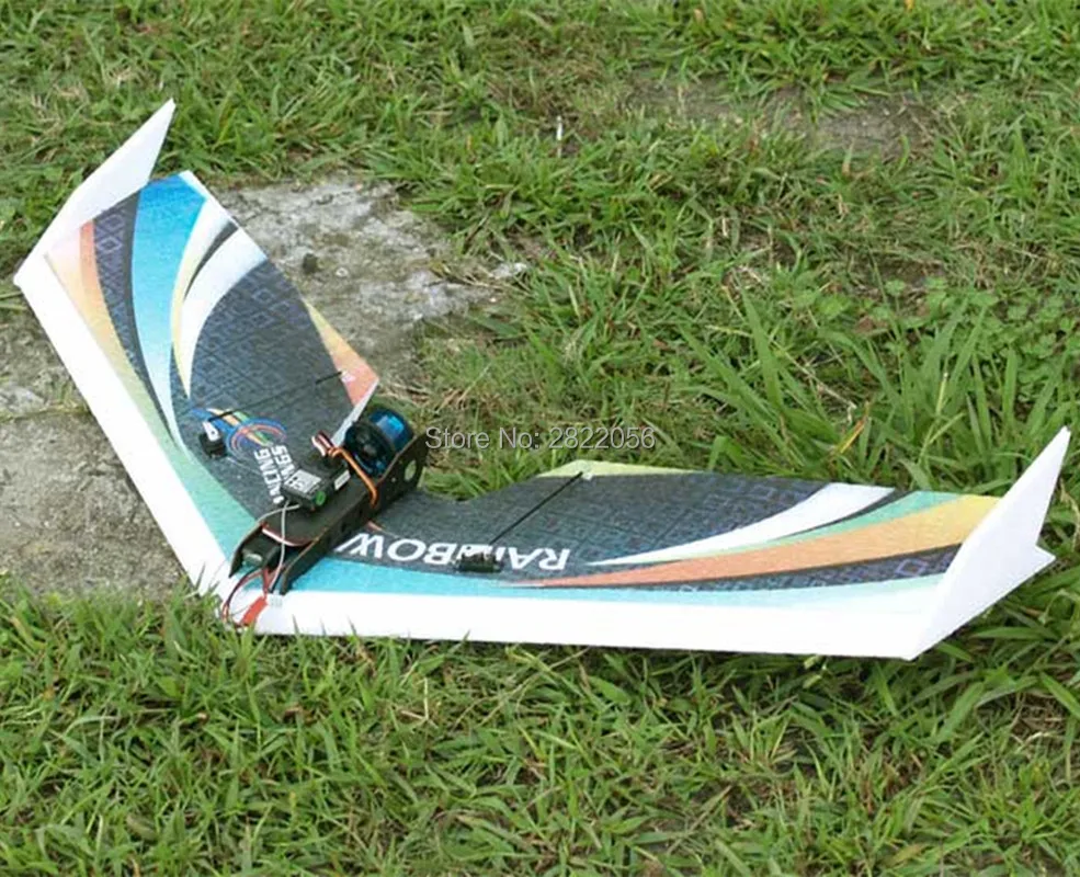 RC Plane EPP Airplane Model DW HOBBY Rainbow Fly Wing 800mm Wingspan EDF Version RC Airplane Kit