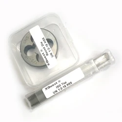 2pcs Round die and Hand tap set UNC 5/16 3/8 1/2 7/16 Unified Fine Thread dies taps UNS UNF UNEF 5/16-28 3/8-32 7/16-40 1/2-36