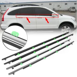 CR-V 2007-2011 Car Window Weatherstrip Seal Belt Weather Strips Exterior Moulding For Honda CRV 2007 2008 2009 2010 2011 4Pcs