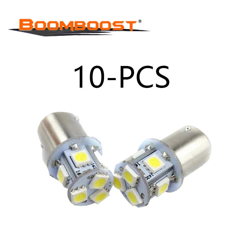 Reverse Lights 10 pieces 1157 BA15S 8SMD 5050 8LED Car Bulbs Lamp 1.9W Turn Signal Light Source parking