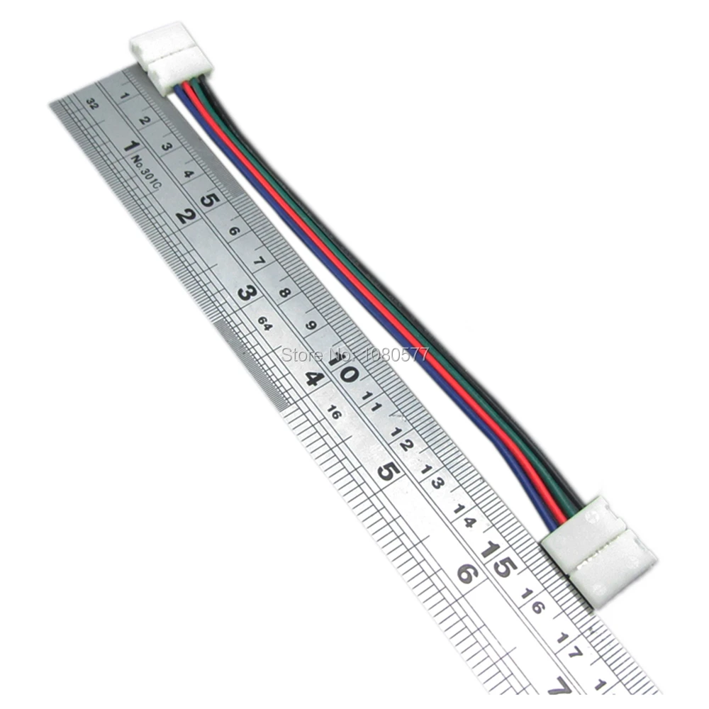 50-500pcs/lot LED Strip Connector 2pin 8mm / 2pin 10mm / 4pin 10mm / 5pin 12mm Easy Install Free Welding Quick Connector