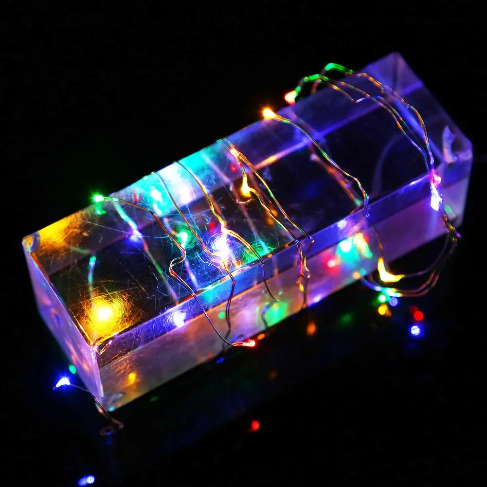 Enjoydeal 2m 20led drut miedziany przycisk łańcuchy świetlne dekoracja świąteczna wróżka lampa z motywem rozgwieżdżonego nieba ciąg na dekoracje weselne