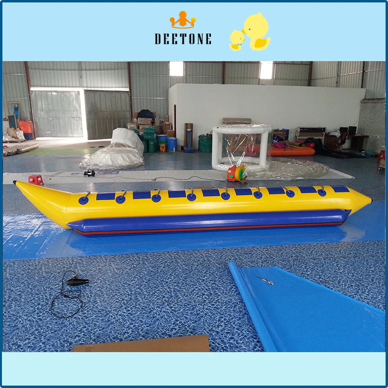 

8 persons flying banana boat with free air pump,ocean rider inflatable banana boat for sale