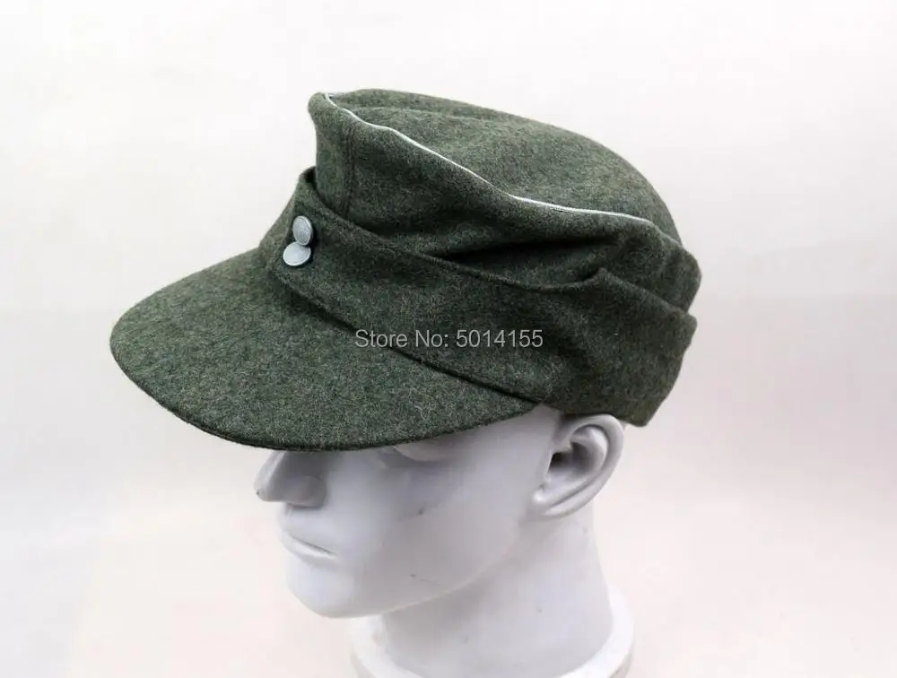 Collectable German Officer M43 WH EM field  Panzer Wool Cap Hat Green