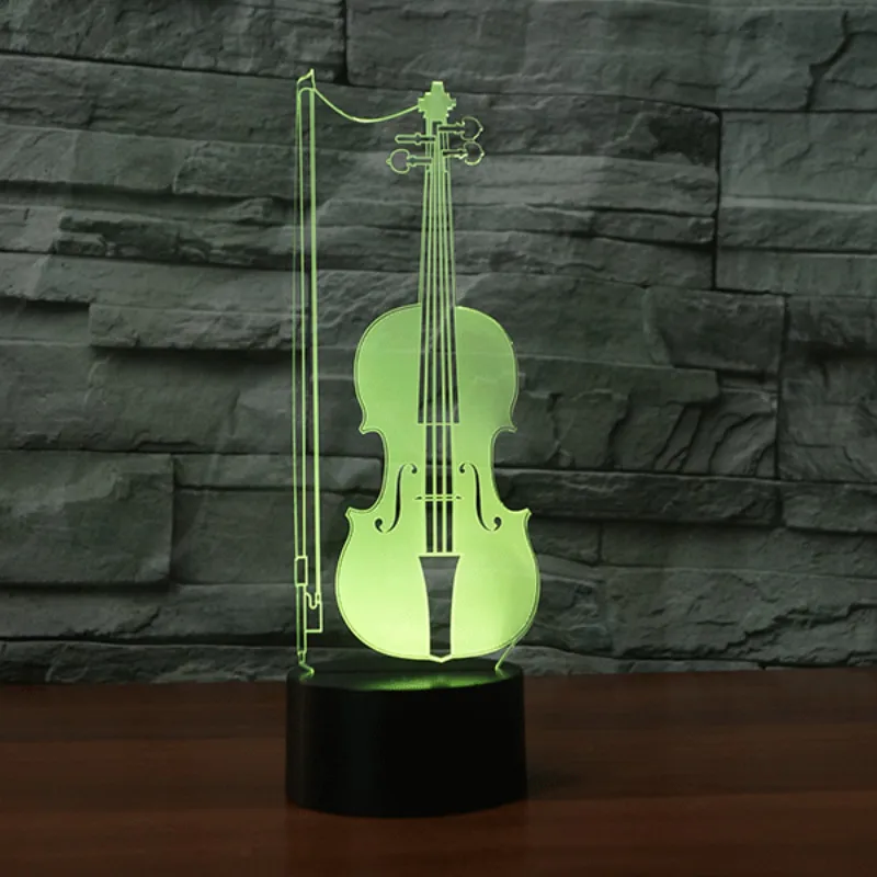 

Cello Instrument Table 3d Lamp Modeling Small Night Lamp Lead Creative Bedside 3d Light Novelty Led Usb Led Night Light