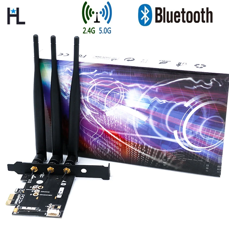 Bcm943602cs bcm943224pciebt2ワイヤレスwifi Bluetooth 4.0モジュールカードからpci-e 1xアダプターforhackintosh appe、Wifi hackintosh