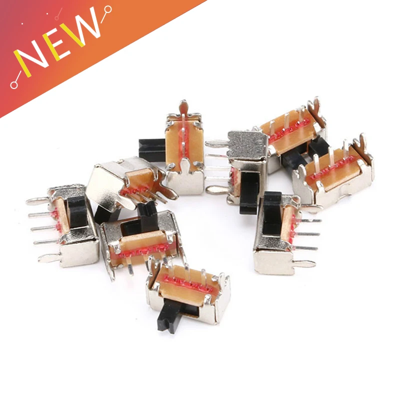 20Pcs Interruptor on-off mini Slide Switch SK12D07VG3 3pin 1P2T 2 Position High quality toggle switch Handle length:3MM