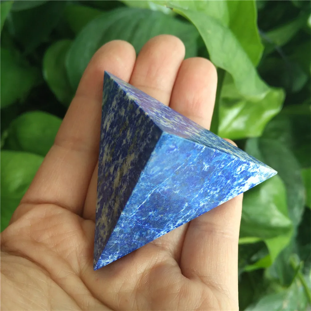 Lapislazuli Tetrahedron Pyramid Stone Stones Crystals Pyramide Wicca Cristal Islande Pierre Naturelle Cristaux Healing Home