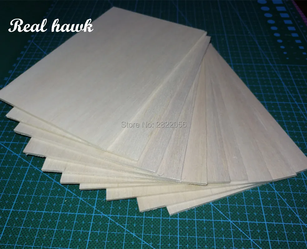 5pcs AAA+ Balsa Wood Sheets 150mm long 100mm wide 0.75/1/1.5/2/2.5/3/4/5/6/7/8/9/10mm thick for RC plane boat model DIY