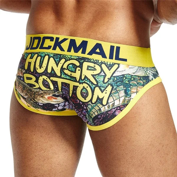 JOCKMAIL Brand Sexy Mens Underwear Briefs calzoncillos hombre slips printed calcinha Cueca Gay Underwear Male Panties