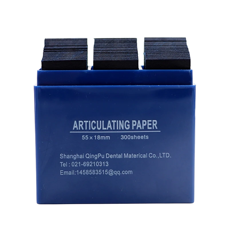 300Sheet/Box Dental Articulating Paper Strips Red/Blue Double-sided bite paper 55*18mm Red/Blue Teeth Whitening Dentist Material
