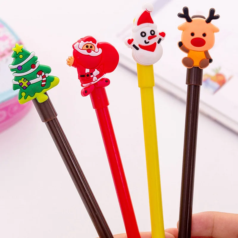 Cute Cartoon Christmas Series Gel Pen Creative Fresh Students Office Pen for writing Stationery