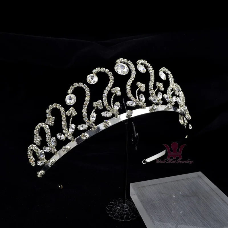 Bridal Wedding Tiaras Rhinestone Crown High Grade quality Guarantee Princess Hair Accessories Comb Headband Clip For Women