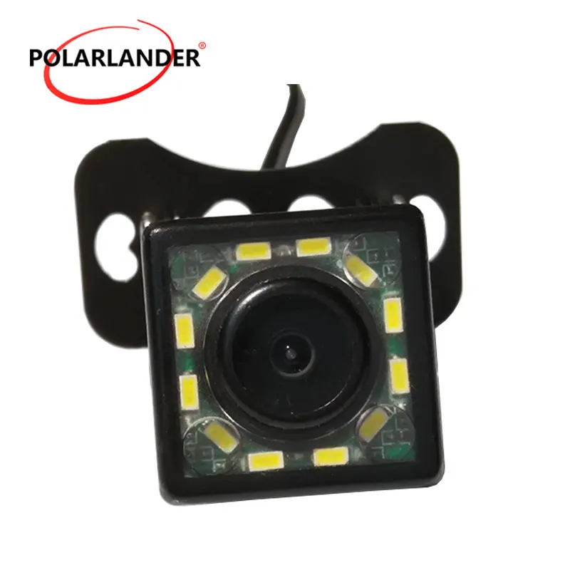 12 LED CCD Night Vision Car Rear View Camera Waterproof Reverse Wide Angle Camera DC 12V