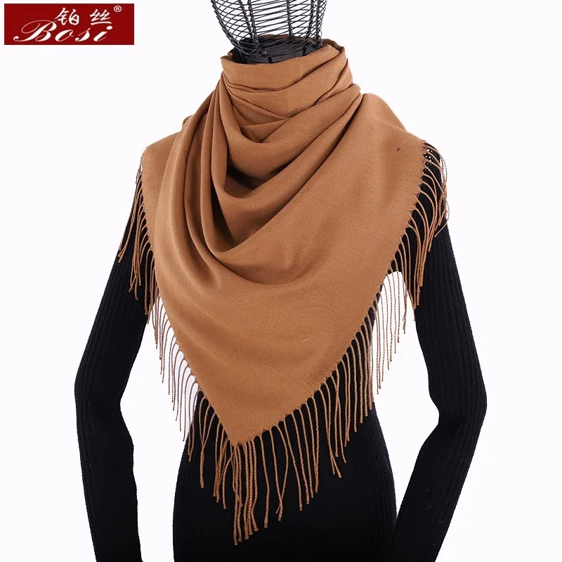 Winter mode kaschmir schal frauen schals einfarbig marke hijab weibliche pashmina schals frühling schal und wraps Kostenloser versand