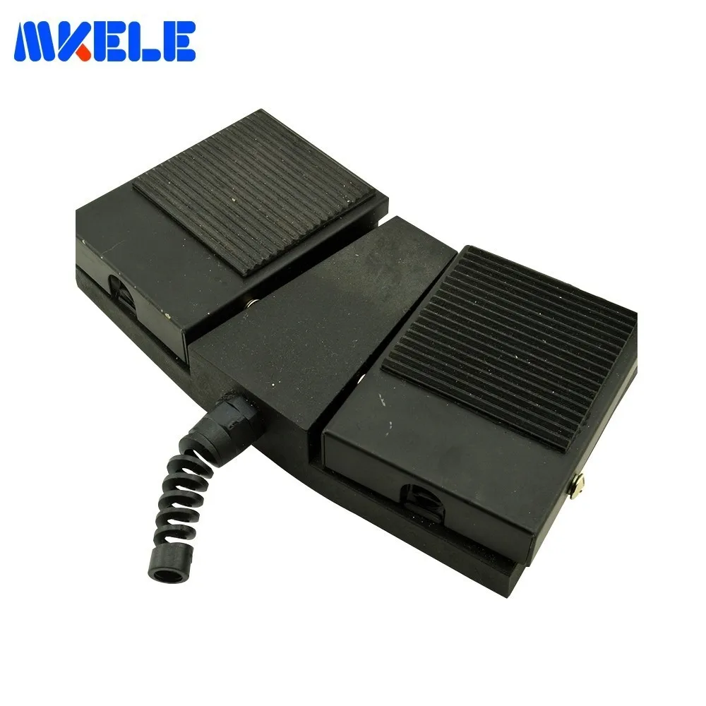 IMC Hot SPDT Nonslip Rubber Metal Industrial Momentary Electri Power Double Foot Pedal Switch Since Reset  Limit Controller