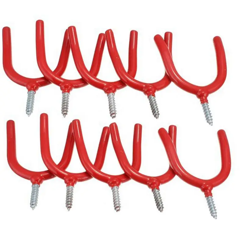 6PCS/Set Y-Shaped Plastic Dipping Tool Hook Garage Hook Multi-Purpose Hook Mop Hook
