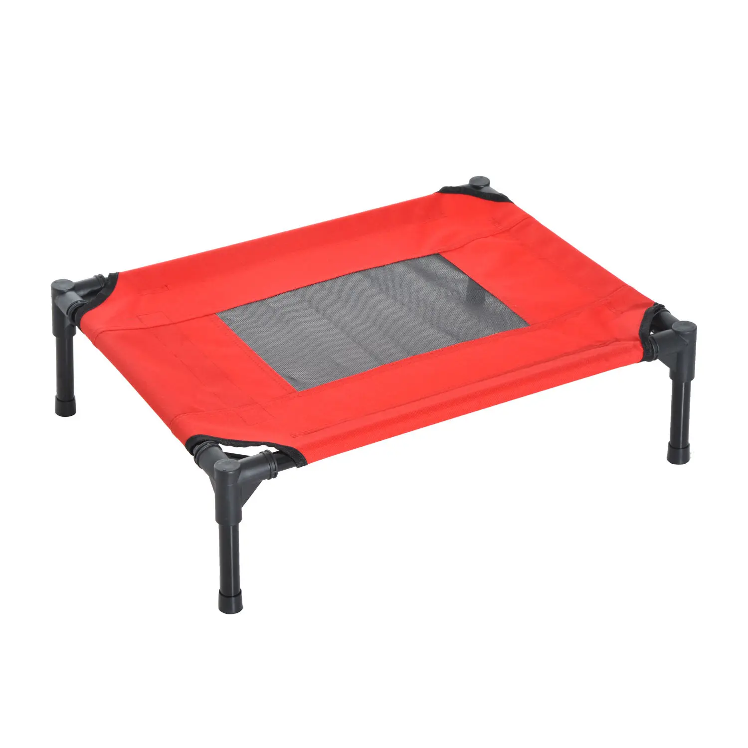 PawHut Cama Mascota para Perros Gatos Camas para Domir Relajar Exterior Terraza Jardin Malla de Ventilacion 64 x 46 x 18cm