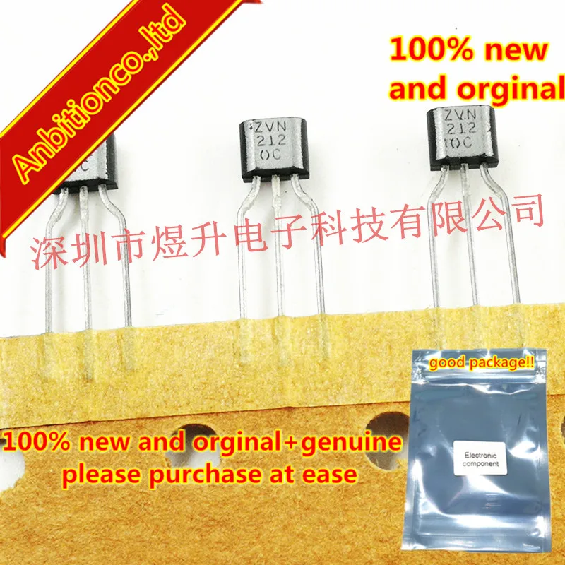 

10pcs 100% new original ZVN2120C N-CHANNEL ENHANCEMENT MODE VERTICAL DMOS FET TO-92S in stock