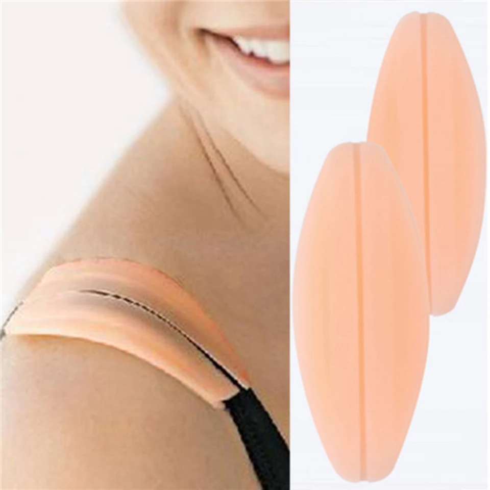 

Soft Silicone Bra Strap Cushions Holder Non-slip Shoulder Pads Relief Pain Newest Bra Straps