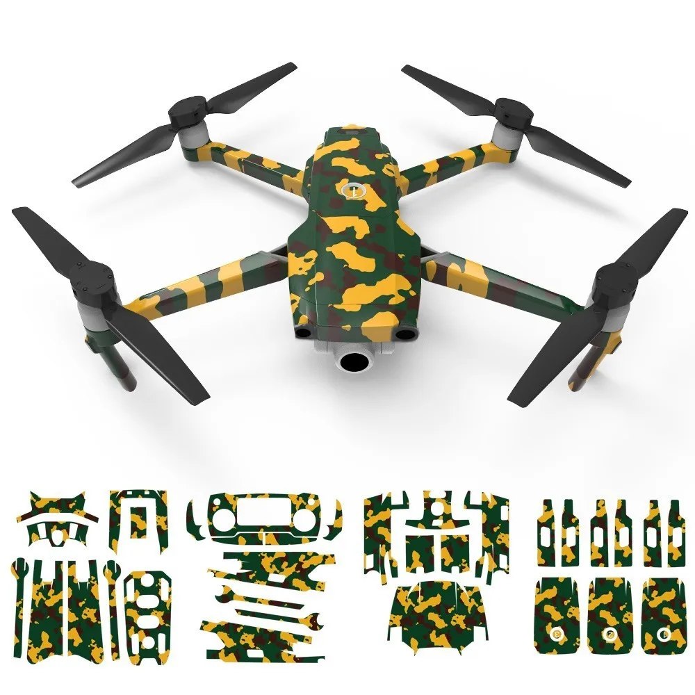 Kamuflase Stiker untuk DJI Mavic Pro & Zoom Drone 3D Tahan Air Kulit Stiker Cover Upgrade Aksesoris